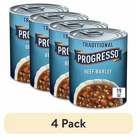Progresso Beef Barley Soup 4-pack for $6