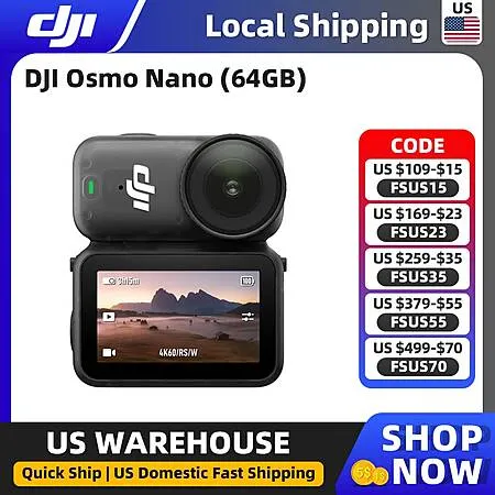 DJI Osmo Nano Wearable Camera for $256