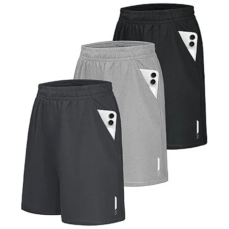 3-Pack Little Beauty Men's Athletic Shorts for $12.49