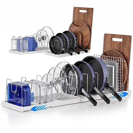 50% Off Seasky Expandable Pots, Pans & Lid Organizer!