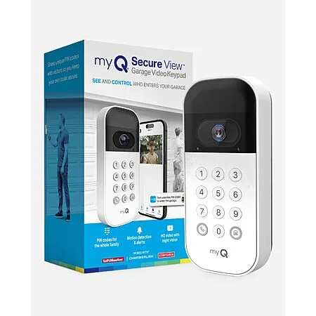 myQ smart garage door video keypad available now