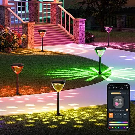 Linkind SP6 Smart Solar Pathway Lights for $14.03