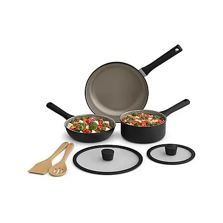 BELLA 7-Piece Ceramic Cookware Set for $22.99