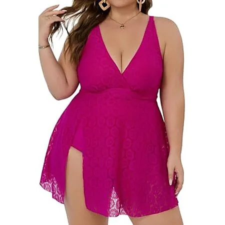 $14.99 for COCOPEAR Women's Plus-Size Tankini Swimsuit