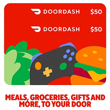 Two $50 Food Delivery Gift Cards for $80