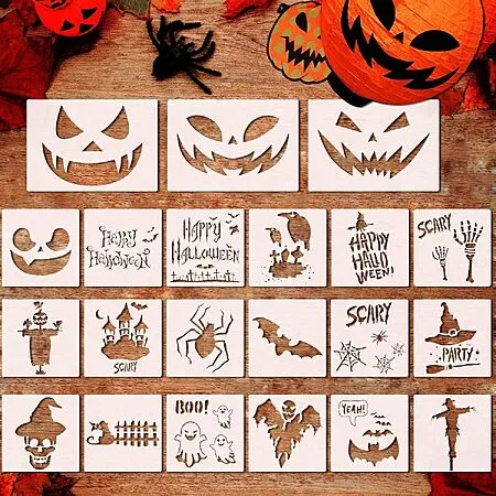 50% Off Halloween Stencil Set!