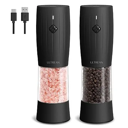 Rechargeable Salt and Pepper Grinder Set for $14.99