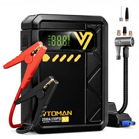 VTOMAN X4 Jump Starter with Air Compressor for $29.99!