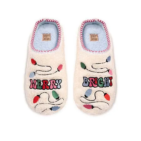 MUK LUKS Cozy Holiday Slippers for $8!