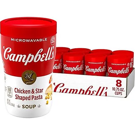 $9.41 for 8-Pack Campbell's Microwavable Sipping Soup