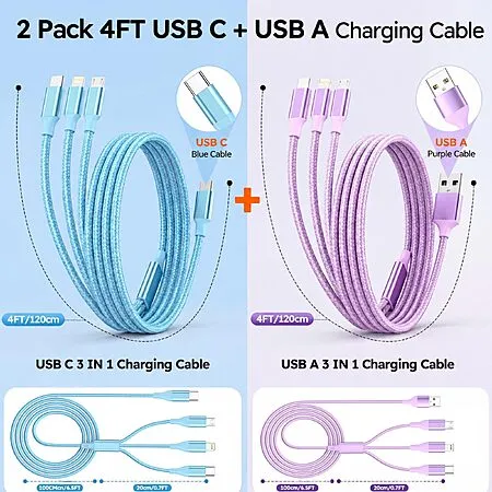 $4 for a 3-in-1 Charging Cable on Amazon