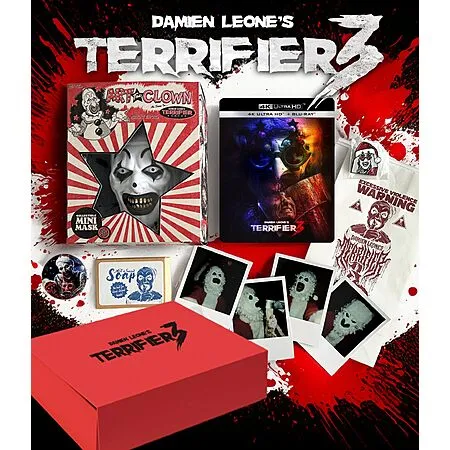 Terrifier 3 Limited Edition 4K UHD + Blu Ray for $46.61