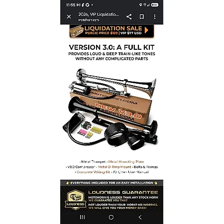 Motohorn Liquidation Deal for $77!