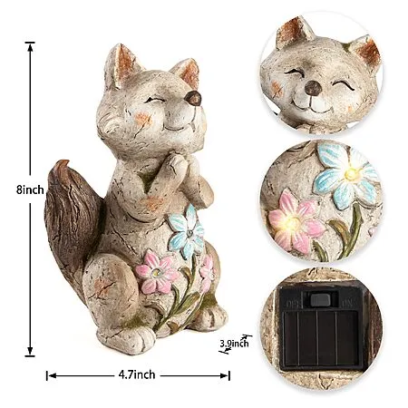 50% Off Solar Fox Garden Statue!
