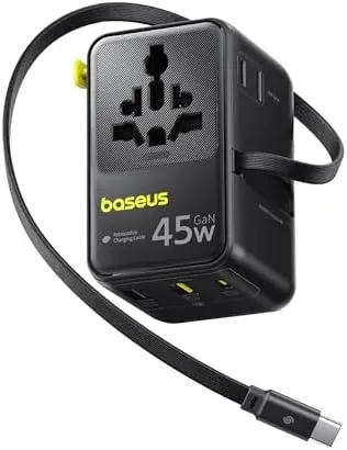 $23.36 for Baseus Enercore CG11 6-in-1 Travel Adapter