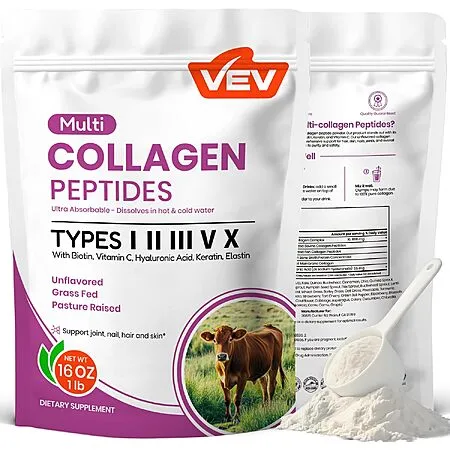 16-Oz VEV Multi Collagen Peptides for $6.29