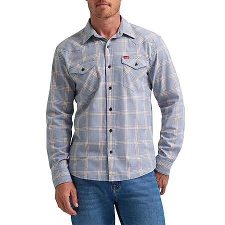 Men's Slim Fit Woven Twill Shirt for $7.16