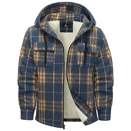 Jacketown Plaid Sherpa Hoodie for $14.99!