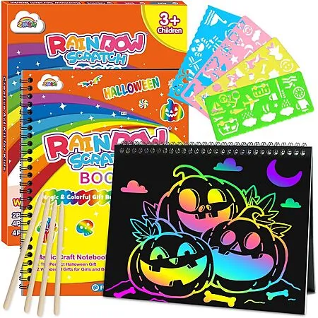Rainbow Scratch Paper Notebooks for $4.99!