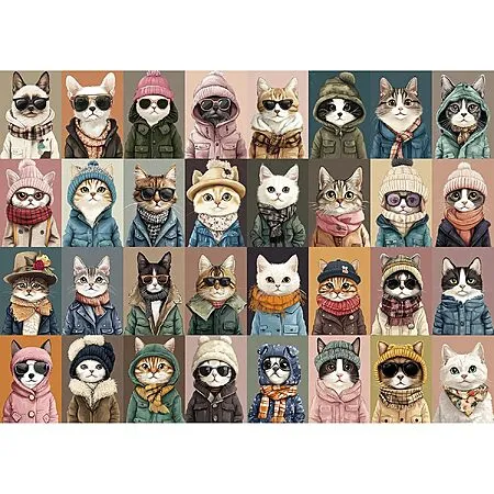 50% Off Cat or Dog Faces Jigsaw Puzzle!