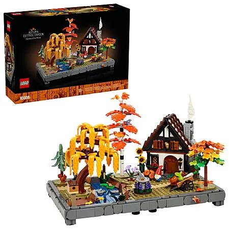 LEGO Icons Autumn Cottage Garden Set for $85