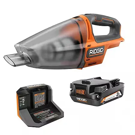 RIDGID 18V Cordless Hand Vacuum Kit for $69