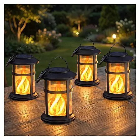 45% Off Otdair Solar Flickering Flame Lanterns!
