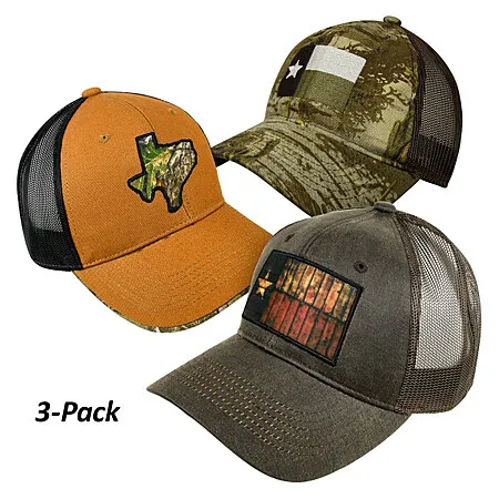 Lone Star Caps 3-Pack for $14.50!