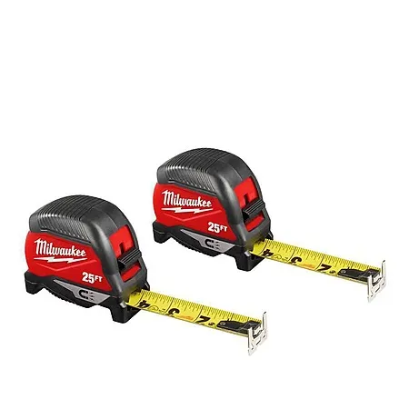 Milwaukee 25 ft. Tape Measure 2-Pack for $19.97