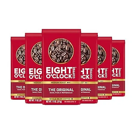 $30.49 for 6-Pack of Eight O'Clock Coffee Whole Bean