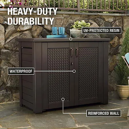 Rubbermaid Patio Chic Cabinet for $178