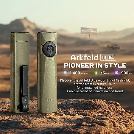 Olight Arkfeld Ultra 1400LM Flashlight for $59.99