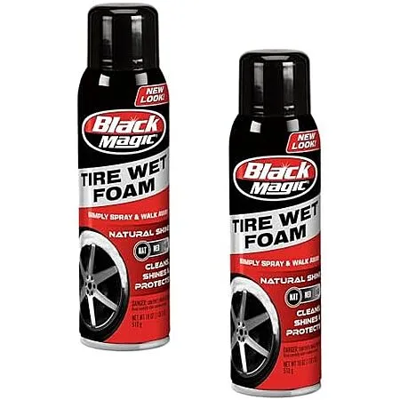 $8.45 for 2-Pk Black Magic Tire Wet Foam Spray