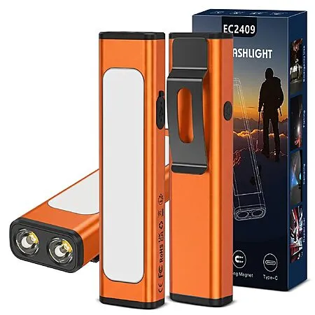 2-Pack Spriak Rechargeable Pocket Flashlights for $7.49