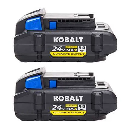 Kobalt 24V 2-Pack Battery for $79!