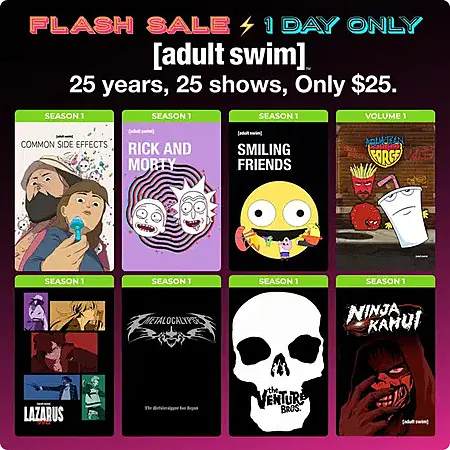 Fanflix 25th Anniversary Flash Sale: 25 Shows for $25