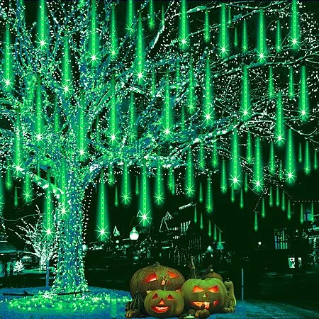 Weepong Snow Falling Rain Icicle String Lights for $6.94