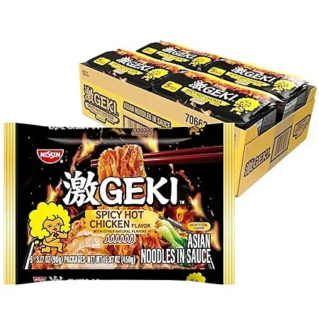 20-Pack NISSIN Geki Chili Asian Noodles for $7.12