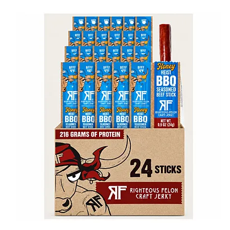 24 Pack Honey Heist BBQ Beef Sticks for $14.99