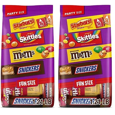 M&M's, SNICKERS, STARBURST & SKITTLES Assorted Candy Pack for $18.63