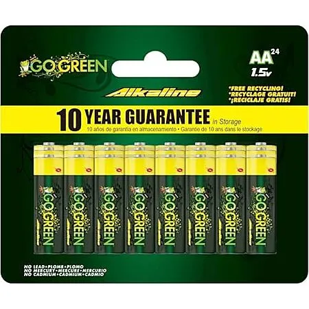 $5.93 for 24 Eco-Friendly AA Batteries