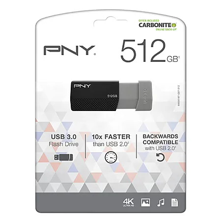 PNY 512GB USB 3.0 Flash Drive for $60.92