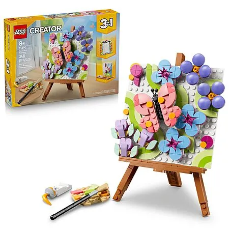 LEGO Creator 3 in 1 Floral Art Decor Painting for $24