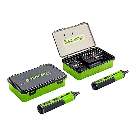 Save $15 on Greenworks 2-Pack Screwdriver Set!