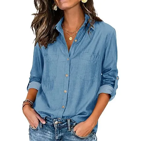 Button Down Shirts for Women for $13.49