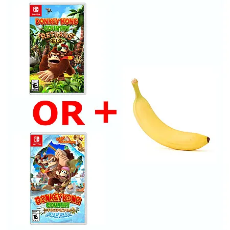 Donkey Kong Country Returns HD or Tropical Freeze for $32.09!