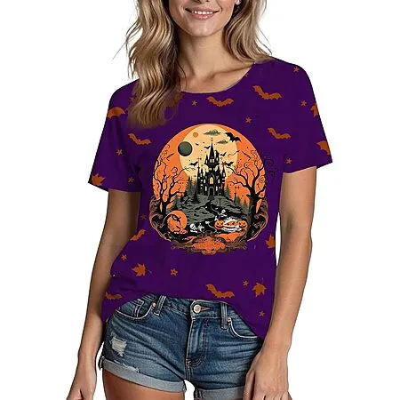 Women’s Xlievo Halloween Graphic T-Shirt for $7