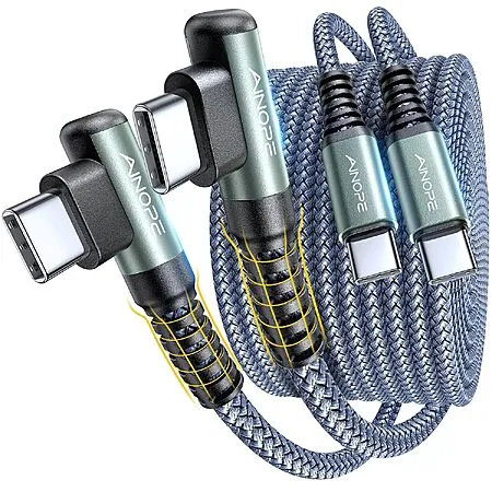 2-Pack 6.6ft USB-C Cables for $4.99