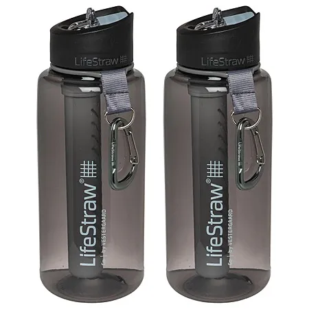 2-Pack Lifestraw Water Filter Bottles for $29.99