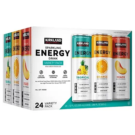 24-ct Kirkland Signature Sparkling Energy Drink for $12.99 in-store